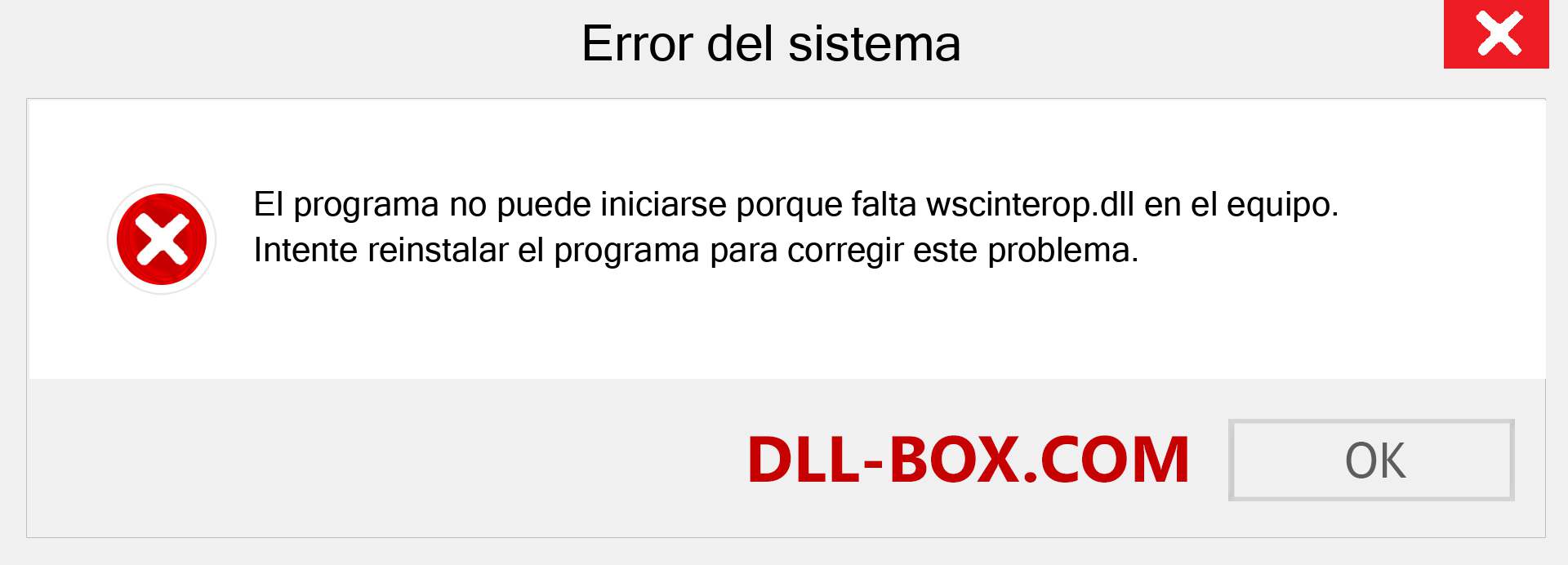 ¿Falta el archivo wscinterop.dll ?. Descargar para Windows 7, 8, 10 - Corregir wscinterop dll Missing Error en Windows, fotos, imágenes